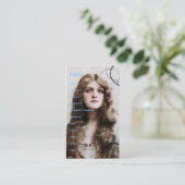 ヴィンテージ美しい 名刺 (スタンド正面)