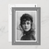 ヴィンテージ美しい – 外観 – 白黒 ポストカード (正面/裏面)