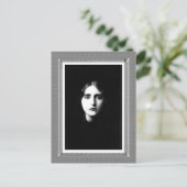 ヴィンテージ美しい – 悲しみ – 白黒 ポストカード (スタンド正面)