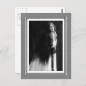 ヴィンテージ美しい-祈りの言葉 – 白黒 ポストカード (正面/裏面)