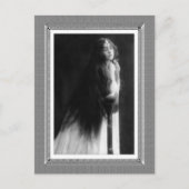 ヴィンテージ美しい-祈りの言葉 – 白黒 ポストカード (正面)