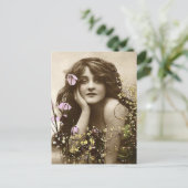 ヴィンテージ美しい（花） ポストカード (スタンド正面)