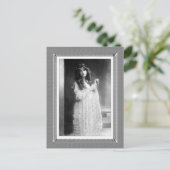 ヴィンテージ美しい- Sweet Slumber – 白黒 ポストカード (スタンド正面)