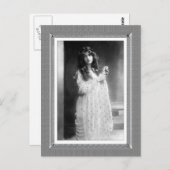 ヴィンテージ美しい- Sweet Slumber – 白黒 ポストカード (正面/裏面)