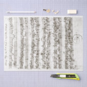 ヴィンテージ美しく手書きのフーガ1700年代 薄葉紙 (クラフト)