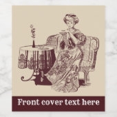 ヴィンテージ美女お茶 ワインラベル (シングルラベル)