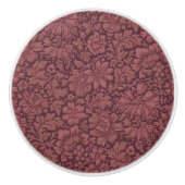 ヴィンテージ美学オールオーバーフローラプリント セラミックノブ (正面)