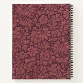 ヴィンテージ美学オールオーバーフローラプリント ノートブック (裏面)