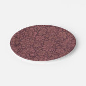 ヴィンテージ美学オールオーバーフローラプリント ペーパープレート (アングル)