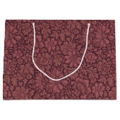 ヴィンテージ美学オールオーバーフローラプリント ラージペーパーバッグ (正面)