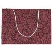 ヴィンテージ美学オールオーバーフローラプリント ラージペーパーバッグ (裏面)