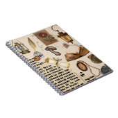 ヴィンテージ美学コラージュのノート – アンティークブック ノートブック (右側)