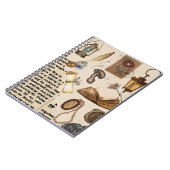 ヴィンテージ美学コラージュのノート – アンティークブック ノートブック (左側)