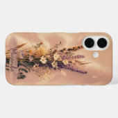 ヴィンテージ美学ワイルドフラワー名前をカスタムする Case-Mate iPhoneケース (裏面 (横))