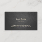 ヴィンテージ美容師アンティークシザーヘアドレッサー 名刺 (裏面)