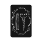 ヴィンテージ美容師シザー&コームイラストレーション