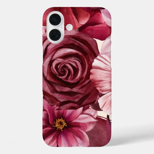 ヴィンテージ美的な赤いバラiPhone / iPadケース Case-Mate iPhoneケース (裏面)