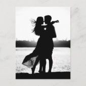 ヴィンテージ美的パーソナライズされた白黒写真 ポストカード (正面)