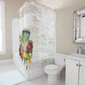 ヴィンテージ羽毛 シャワーカーテン (インサイチュ)