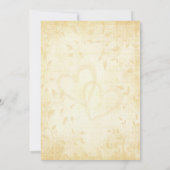 ヴィンテージ老化紙結婚ズ 招待状 (裏面)