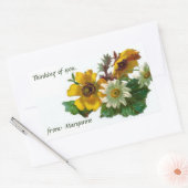 ヴィンテージ考えのステッカーまたはギフトラベル 長方形シール (封筒)