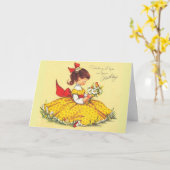 ヴィンテージ考えの誕生日に カード (黄色い花)