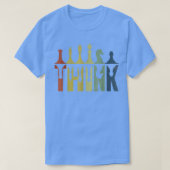 ヴィンテージ考えレトロチェス駒シャツチェスコーチ Tシャツ (デザイン正面)