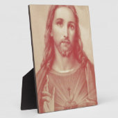 ヴィンテージ聖なるハート フォトプラーク (側面)