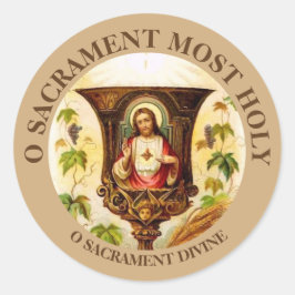 ヴィンテージ聖なるハート ラウンドシール