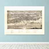 ヴィンテージ聖アウグスティヌスFLの写真地図(1885) キャンバスプリント (インサイチュ (ウッドフロア))