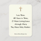 ヴィンテージ聖カードイエスレースカトリック エンクロージャーカード (裏面)