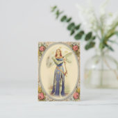 ヴィンテージ聖ジョアンダルク祈りの言葉聖札 プレイスカード (スタンド正面)