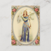 ヴィンテージ聖ジョアンダルク祈りの言葉聖札 プレイスカード (正面)