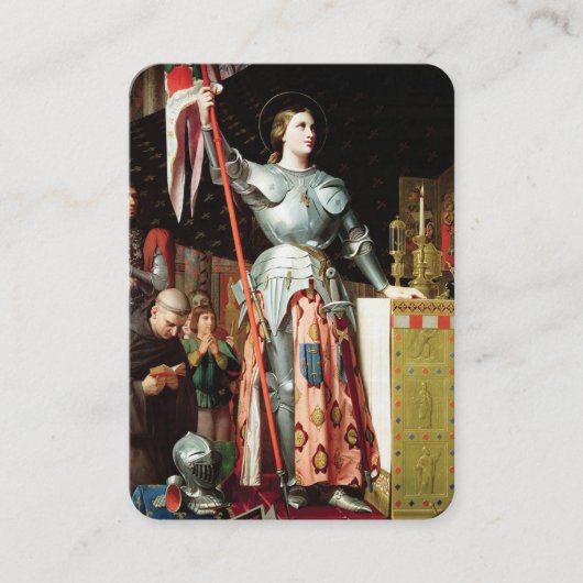 ヴィンテージ聖ジョアンダルク祈りの言葉聖札 プレイスカード (正面)