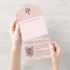 ヴィンテージ聖テルセイエス宗教的聖なる書物、 経典すべて オールインワン招待状