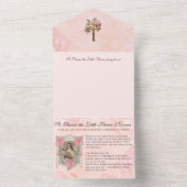 ヴィンテージ聖テルセイエス宗教的聖なる書物、 経典すべて オールインワン招待状 (内側)