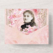 ヴィンテージ聖テルセイエス宗教的聖なる書物、 経典すべて オールインワン招待状 (裏面)