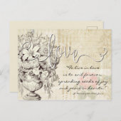 ヴィンテージ聖テルセカトリック修道院宗教引用文 ポストカード (正面/裏面)