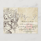 ヴィンテージ聖テルセカトリック修道院宗教引用文 ポストカード (正面)