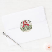 ヴィンテージ聖ニコラスのクリスマス番号(1896) ラウンドシール (封筒)