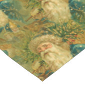 ヴィンテージ聖ニコラスサンタクロースクリスマス テーブルクロス (アングル)