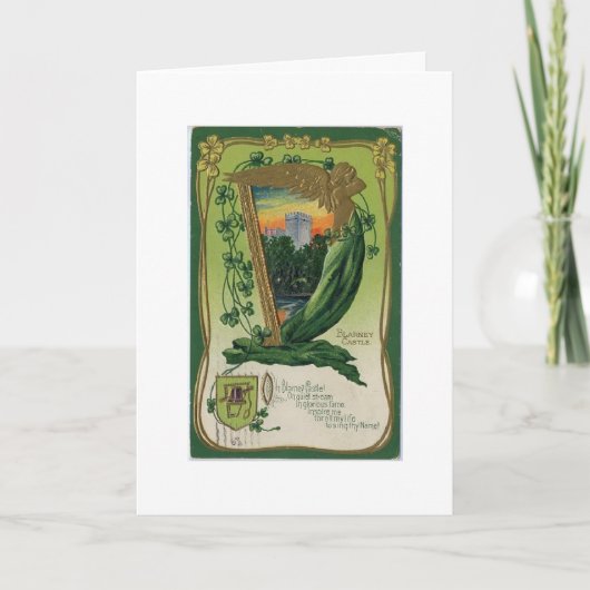 ヴィンテージ聖パットの日 – ブラーニー城 カード (正面)