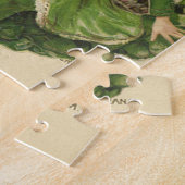 ヴィンテージ聖パトリックの日、アイリッシュグラスリース ジグソーパズル (側面)