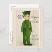 ヴィンテージ聖パトリックの日 シーズンポストカード (正面/裏面)