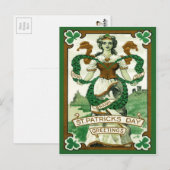 ヴィンテージ聖パトリックの日 ポストカード (正面/裏面)
