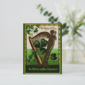 ヴィンテージ聖パトリックの日 ポストカード (スタンド正面)