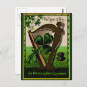 ヴィンテージ聖パトリックの日 ポストカード (正面/裏面)
