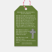 ヴィンテージ聖パトリック祈りの言葉 ギフトタグ (裏面)