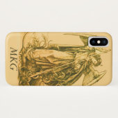 ヴィンテージ聖ミカエル大天使金ゴールド中世 Case-Mate iPhoneケース (裏面(横))