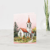 ヴィンテージ聖書聖体サンゴ ノートカード (正面)